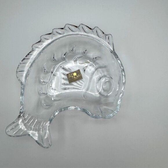 VTG Studio Nova 6" Glass Fish Candy Dish Made in Japan Ocean's Gift Sea Tropical - Picture 3 of 12